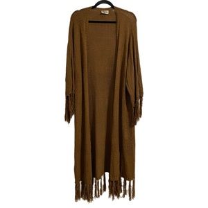 Show Me Your Mumu Fringe Maxi Sweater sz XS/S